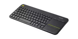 LOGITECH Wireless Touch Keyboard K400 Plus - Juoda - Ispaniškas Qwerty