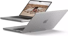 UAG Essential Armor dėklas, skirtas MacBook Pro 14 (M1/M2/M3 MAX & PRO/M4/M4 MAX & PRO/M5) (2021-2025) Skaidrus