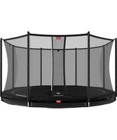 BERG Favorit InGround 430 batutas, juodas + apsauginis tinklas Comfort