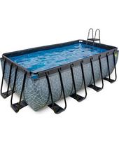 EXIT Stone baseinas 400x200x122 cm su filtravimo siurbliu, pilkas