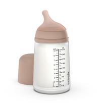 SUAVINEX ZERO ZERO ANTI-COLIC BUTELIUKAS SU VIDUTINĖS SROVĖS ŽINDUKU, 270 ML, NUO +3 MĖN., MEDIUM