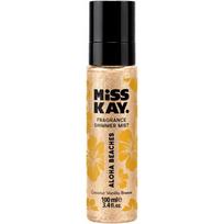 Spindesio suteikianti kūno dulksna Miss Kay Aloha Beaches Shimmer Body and Hair Mist MISS40212, 100 ml