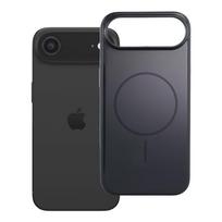 Premium blizgus magnetinis dėklas telefonui su kameros valdymo mygtuku, suderinamas su MagSafe, skirtas IPHONE 17 Air, juodas