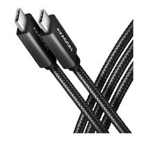 Axagon Data and charging USB 3.2 Gen 1 cable length 2 m. PD 60W, 3A. Black braided.