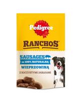 PEDIGREE Ranchos Sausages 100% kiauliena, 7 x 60 g, natūralūs skanėstai šunims