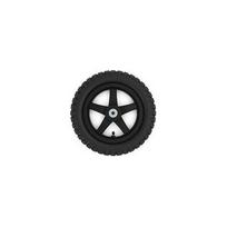 Wheel black 12.5x2.25-8 all terrain