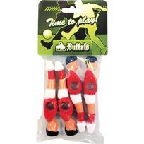 Keičiamas stalo futbolo žaidėjas Buffalo, raudonas/baltas, 13 mm, 4 vnt
