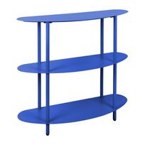 Mėlynos spalvos iš metalo pastatoma lentyna 90x82x28 cm Cool Retro – Leitmotiv
