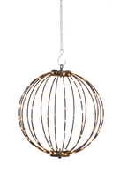 Dekoracija "Kamuolys" Finnlumor su LED apšvietimu, 30 cm, 30 cm, juoda sp.