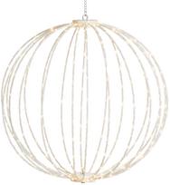 Dekoracija "Kamuolys" Finnlumor su LED apšvietimu, 50 cm, 50 cm, balta sp.