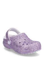 Crocs - Clsc Lined Chunky Glitter Cgk - Šlepetės ir batai kambariams - Violetinė