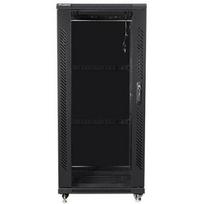 Lanberg Serverių spinta FF01-6627-12B, 27U, 600x600mm, 800kg, IP20, Grūdinti stiklo durys, 2 ventiliatoriai 230V