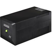 Green Cell UPSLP700 nepertraukiamo maitinimo šaltinis, 1 kVA, 700 W, 4 AC išėjimai, Pseudo sine, 12 V, 7 Ah