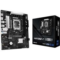Asrock H810M-P GEN5 motininė plokštė, 193mm, 244mm, UEFI AMI, Realtek ALC897, 2xUSB 2.0, 4xSATA III, 1xM.2, 128GB, DDR5-SDRAM