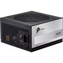 Msi PRO A850PL PCIE5 306-7ZPLY11-HD8, 850W, 150mm, 92%, visi moduliai, aktyvus aušinimas, 1 ventiliatorius, 6 SATA