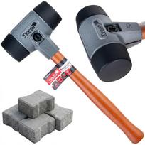 Tvardy grindinio plaktukas 60mm T00410, 1,0kg, 400mm, 60mm, 147mm, medinis kotas, grindinio, bortų ir betono elementų klojimas