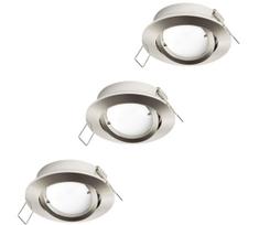 Eglo 31692 - Rinkinys 3x LED įleidžiamas šviestuvas TEDO 1xGU10/5W/230V