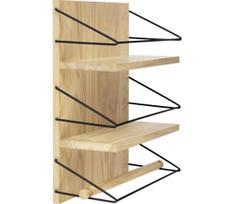 Eglo 424556 - Sieninė lentyna MAINTIMBATO 41x33 cm ąžuolas