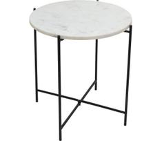 Eglo 424001 - šoninis staliukas TOWADA 44 cm, marmuro dekoras/juodas