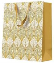 Dovanų maišelis Paw Decor Collection Ornamental Gold Tile, 10 cm x 25 cm x 20 cm, aukso sp.
