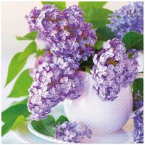 Popierinės servetėlės PAW Lilac Cup Bouquet, 33 cm x 33 cm, violetinė sp., 20 vnt.