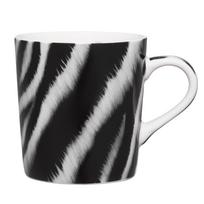 Puodelis Ambition Animal Zebra, balta sp./juoda sp., 0.4 l