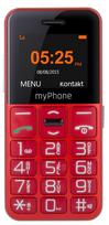 Prekė su pažeista pakuote. Mygtukinis telefonas MyPhone HALO Easy, 4MB, raudona sp.