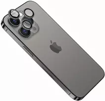 „FIXED“ fotoaparatų objektyvų apsauginiai stiklai „FIXED Camera Glass“ skirti „Apple iPhone 11/12/12 Mini“, kosminės pilkos spalvos