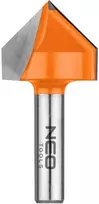„Neo“ V tipo griovelių freza, TCT, 25,4 x 25,4 mm, kotas 8 mm