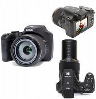 Skaitmeninis fotoaparatas Kodak 24mm-1560mm 20mp 65x optinis priartinimas Wi-Fi OIS 1080 / Pixpro Az653 / Black | SB11914 | 819900014440