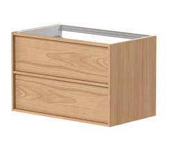 Spintelė po praustuvu Kame HOME, BU/8-3DR/N05-HM, 80 cm, Natūralaus ąžuolo faneruotė