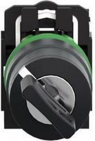 Key switch selector, Harmony XB5, plastic, black, 22mm, key 455, 2 positions, stay put, 1 NO XB5AG21 | 3389110903485