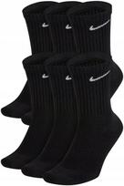 Medvilninės NIKE sportinės kojinės, 6 poros, juodos, 38-42 dydis