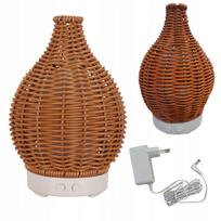 Ultragarsinis difuzorius Aroma Folk, rudas, aromaterapijai su LED