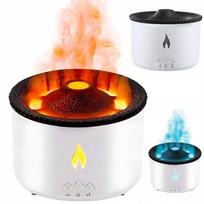 Oro drėkintuvas ir kvapų difuzorius su LED RGB „Volcano“ efektu