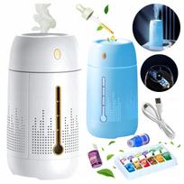 Oro drėkintuvas, nešiojamas, USB, 1,2 l, aromaterapinis, baltas