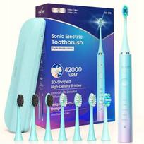 Elektrinis dantų šepetėlis Seago SG-972 su dėklu ir 8 antgaliais, 42000 VPM