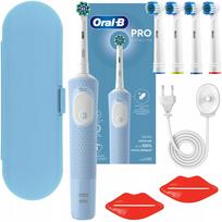 Elektrinis dantų šepetėlis ORAL VITALITY PRO D103, mėlynas, su priedais