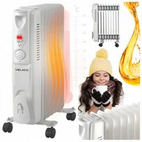 Elektrinis aliejinis radiatorius MERAPI, 9 sekcijų, 2000 W, su termostatu