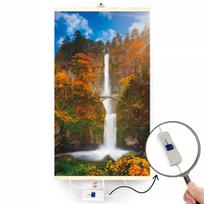 Sieninis infraraudonųjų spindulių šildytuvas TRIO, WATERFALL raštas, su galios reguliatoriumi