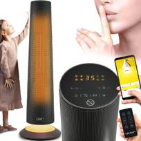 Šildytuvas Yoer 2500 W, tylus, su laikmačiu, 4 režimai, energiją taupantis