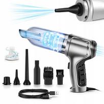 Automobilinis rankinis dulkių siurblys 2in1, 15000Pa, 4000mAh, su HEPA filtru