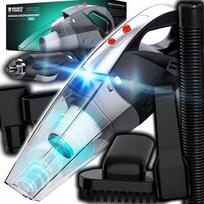 Automobilio dulkių siurblys su HEPA filtru, žibintuvėliu, 12V 120W, krepšys ir antgaliai