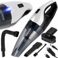 Belaidis rankinis automobilio dulkių siurblys, galingas, su priedais, USB-C/12V