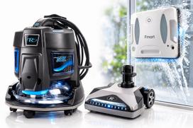 Dulkių siurblys RAINBOW SRX su elektrošepetėliu PN ir langų plovimo robotu FMART