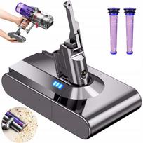 Akumuliatorius Dyson V8 SV10 dulkių siurbliui, 21,6V, 6000 mAh, įkraunamas