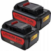 Akumuliatorius 18V 6000mAh, 2 vnt., tinka DeWalt DCB184, DCB200, DCB181, DCB182