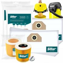 Dulkių siurblio KARCHER WD3.200, WD2, MV3, KWD, V12, V-15, V-17 maišeliai ir filtras, 10 vnt.