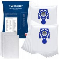 Dulkių siurblio maišeliai ZELMER Odyssey, Meteor 2, Elf 2, Elf 3, BOSCH AquaWash, 12 vnt.