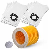 Dulkių siurblio maišeliai ir filtras Karcher WD3, WD2, KFI 357, V17, V15, V19, SE, V12, 10 vnt.
